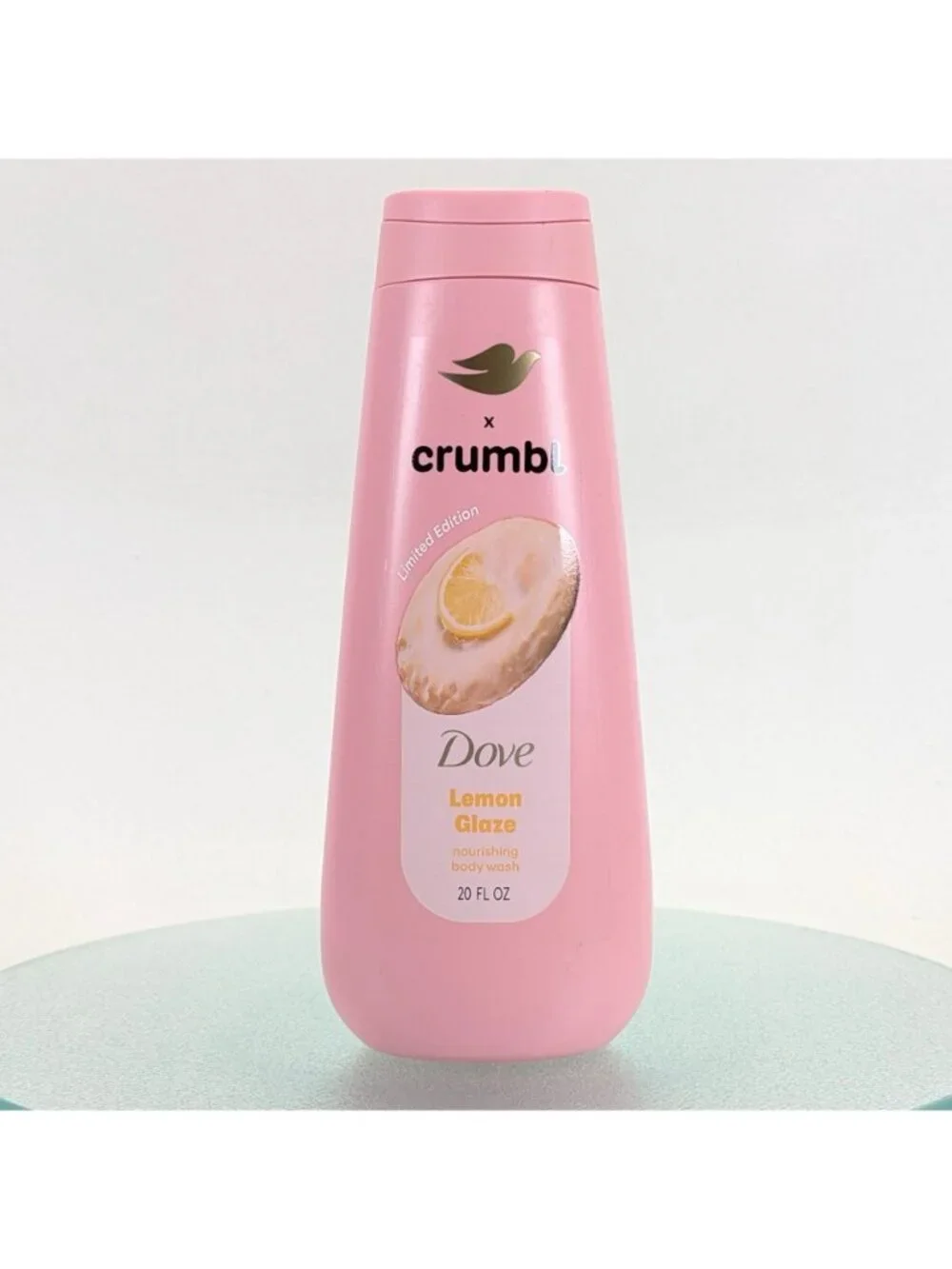 Dove x Crumbl Lot Of 2 Lemon Glaze Body Wash 20 oz - Limited Edition - NEW